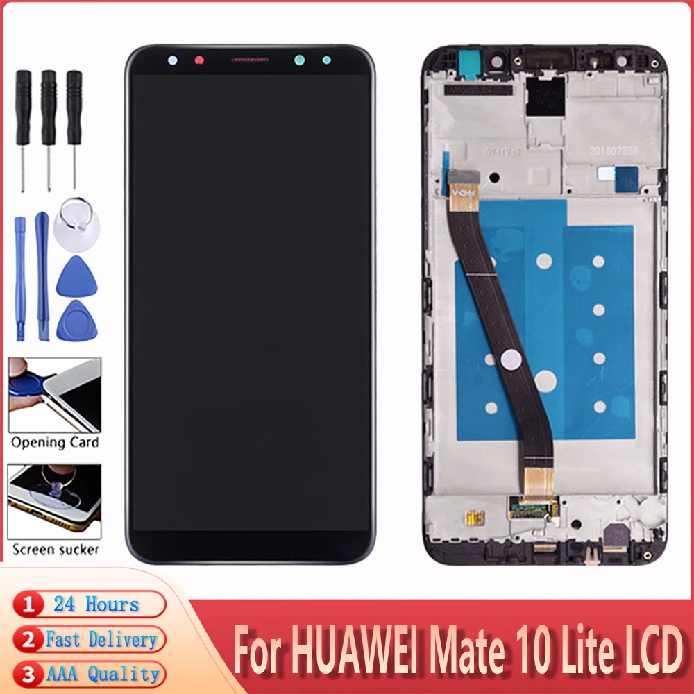 5 9 &quotдля HUAWEI Mate 10 Lite ЖК дисплей сенсорный экран для RNE L01 02 03 21 22 23 Оригинальный с