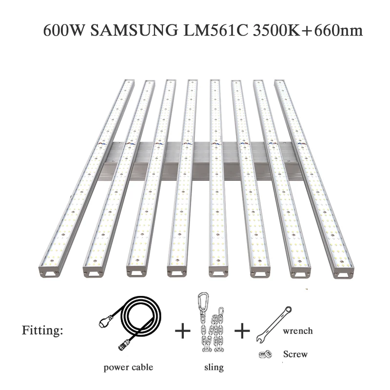 Samsung чип полный спектр светодиодный светильник для выращивания 600 Вт 900 Вт специальный внутренний и палаточный посадочный светильник, для выращивания растений и цветения - Испускаемый цвет: 600W samsung LM561C