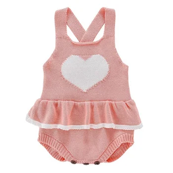

New Baby Rompers Baby Girls Clothes Autumn Knitted Ruffle Newborn Infant Baby Overalls Cute Newborn Girls Jumpsuit Baby Clothes
