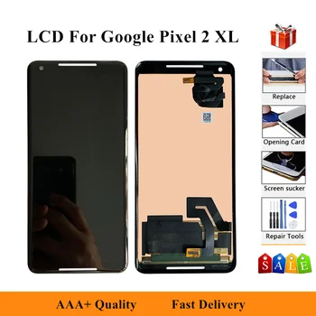 

100% Tested LCD For 6.0" HTC Google Pixel 2 XL LCD Display Touch Screen Digitizer Assembly Pixel2 XL Screen Replacement