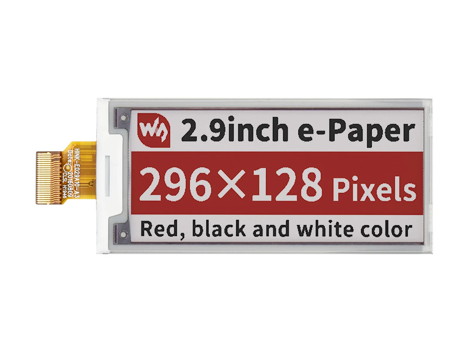 Waveshare raspberrypi用の2.9インチe ink rawディスプレイ,赤,黒,白の3色e paper spiインターフェース,広視野角pcb 2backlight