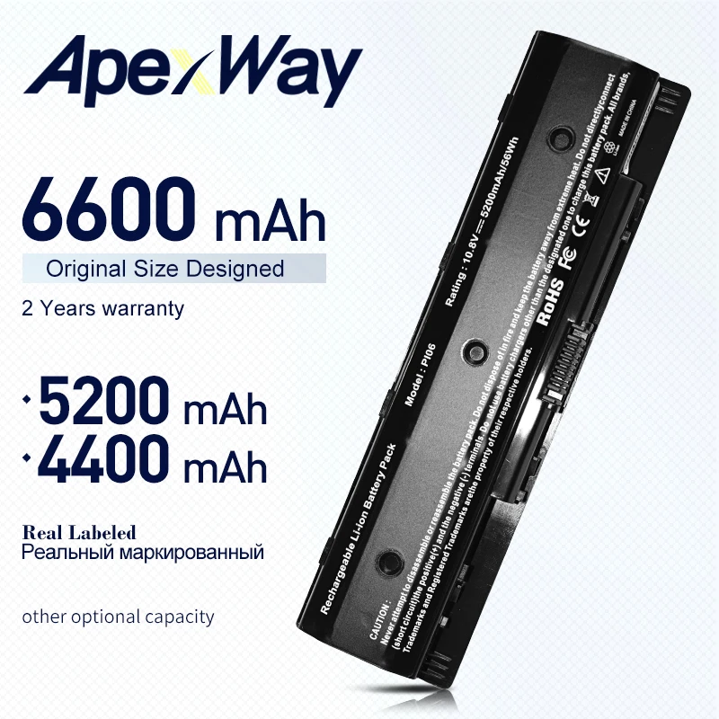ApexWay аккумуляторная батареядля ноутбука HP 709988 541 HSTNN LB4O TPN Q117 F3B94AA UB4N Q118 F3B94BB PI06 PI09