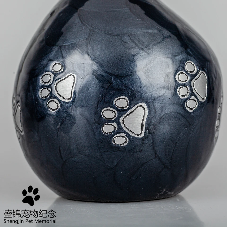 Лапа из алюминиевого сплава сердечко кремация урна собака питомца Cinerary погребальная шкатулка памятные принадлежности для домашних животных