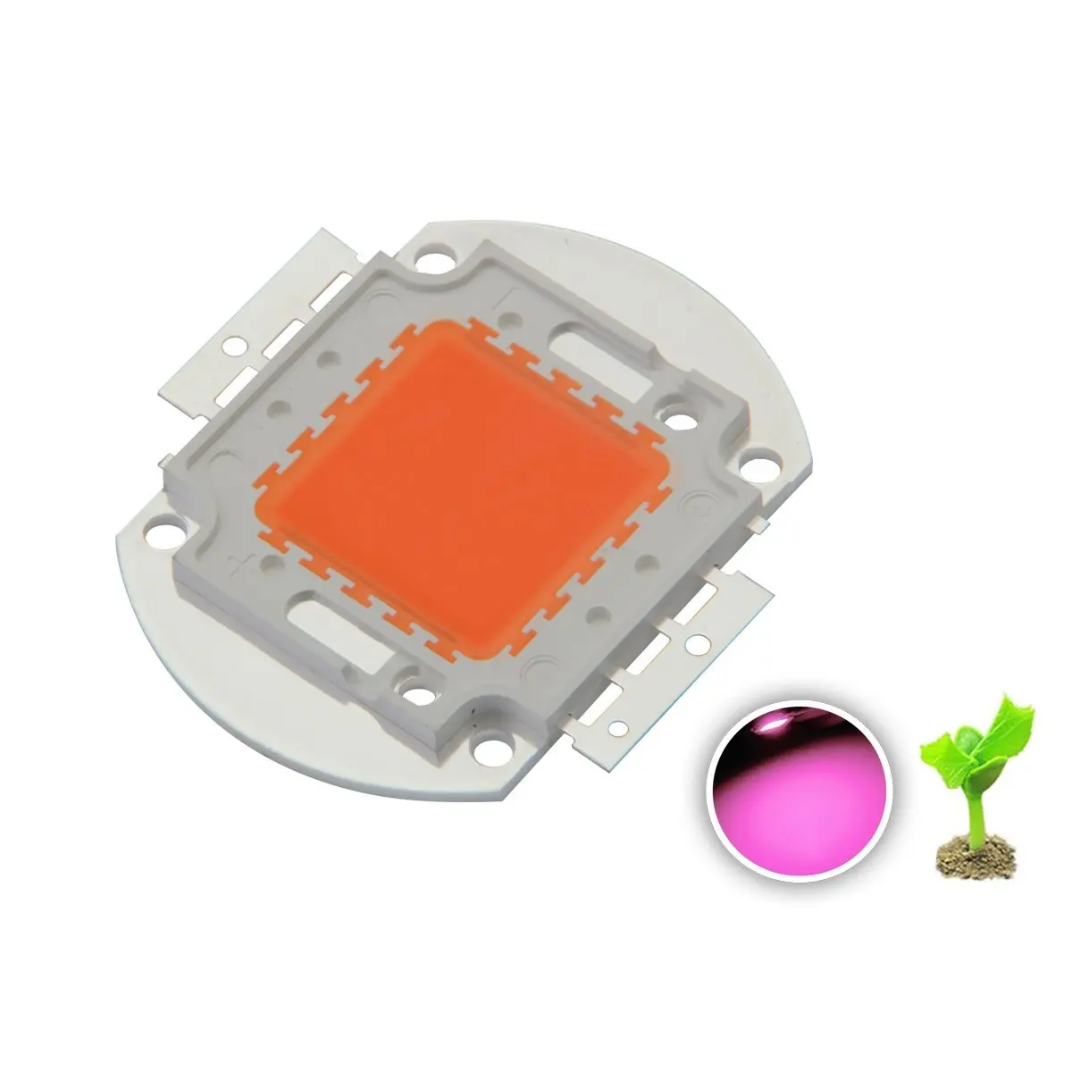 10PCS High Power 20W Full Spectrum 380~840nm SMD LED Frow Chip BridgeLux Light Lamp For Plant Grow