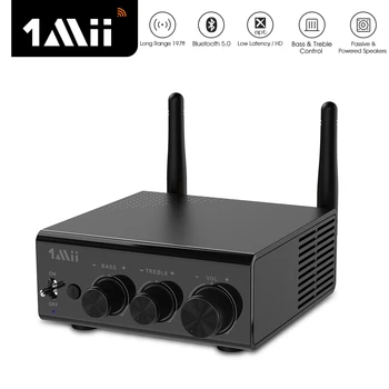 

1Mii B08 Bluetooth digital Amplifier aptX LL Hi-Fi Stereo 30m Long Range Bluetooth aux Audio receiver adapter for 50Wx2 speakers