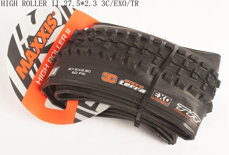 Maxxis бескамерные готовые 3C TLR 26*2,3 велосипедные шины 26er 27,5*2,3 DH горный велосипед tire26/29er Складные шины холм Миньон DHF DHR