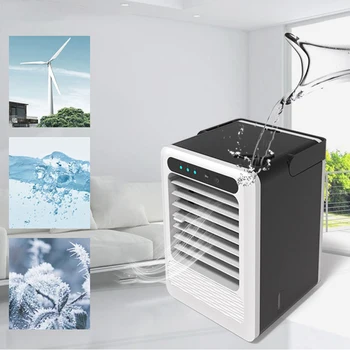 

1Pcs Portable Mini USB Air Conditioner Cool Cooling Artic Air Cooler Fan Humidifier oldable led lamp Mini night light