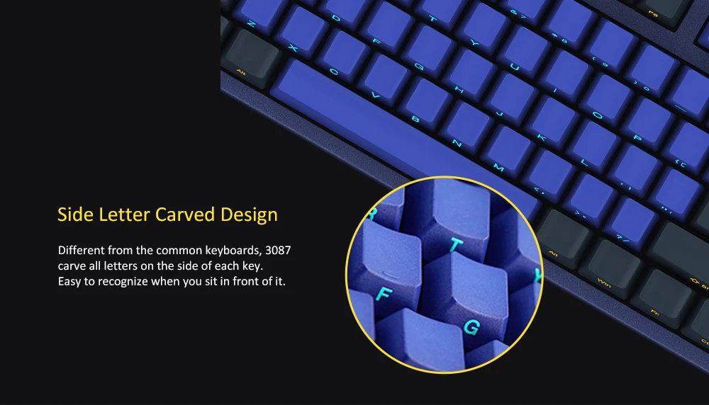AKKO 3087 SP Horizon Skyline Cherry Cherry Axis Game Mechanical Keyboard 87 Key, TYPE-C Interface