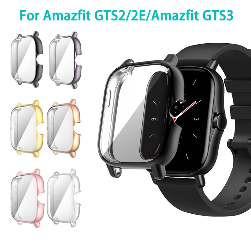 TPU Protective Cover Screen Protector Case For Amazfit GTS 2/GTS 3/GTS 4 Huami Amazfit BIP/GTS2e/GTS3 Watch Protection Shell screen protector