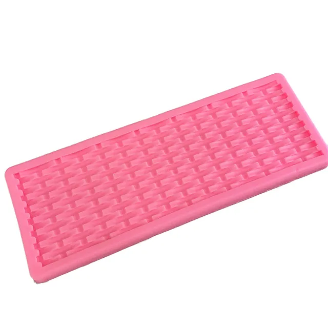 Szövés Kosár Szimuláció Textúra Flip Cukor Csokoládé Torta Szilikon Penész Sütőedény Dekorációs Eszköz - Image 4