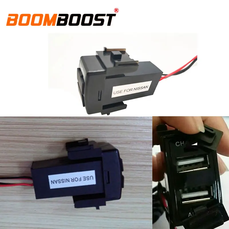 2.1A 12V разъем интерфейса двойной USB Автомобильное зарядное устройство