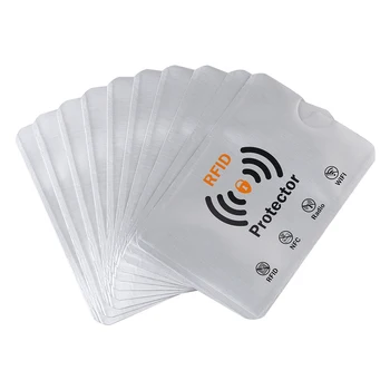 

10PCS Anti Theft for RFID Credit Card Protector Blocking Cardholder Sleeve Skin Case Covers Protection Bank Card Case New hot