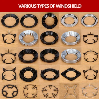 

Wind Shield Bracket Gas Stove Energy Saving Cover Disk Fire Reflection Windproof Bracket Accessories For LPG Cooker Kitchen