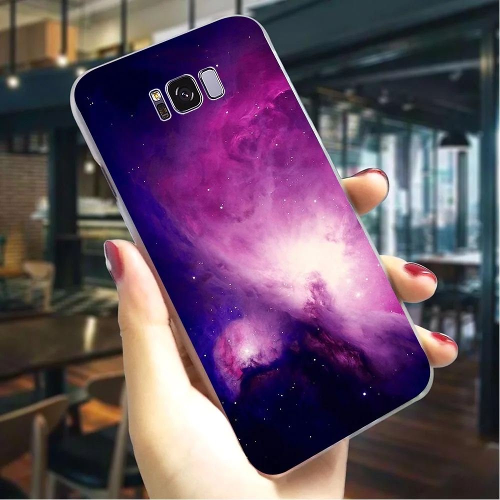 Phone Cover For Samsung S7 Edge Purple Space Star Case Note 8 9 M10/M20/M30 Galaxy S6/S7 S8/S9/S10 Plus S10e Hard | Мобильные