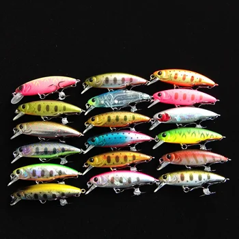 

18pcs 2020 New Fishing Lure DW69 Sinking Minnow Jerkbait Fishing Wobbler 48mm 3.3g Stream River Bass Trout Lure Crankbait