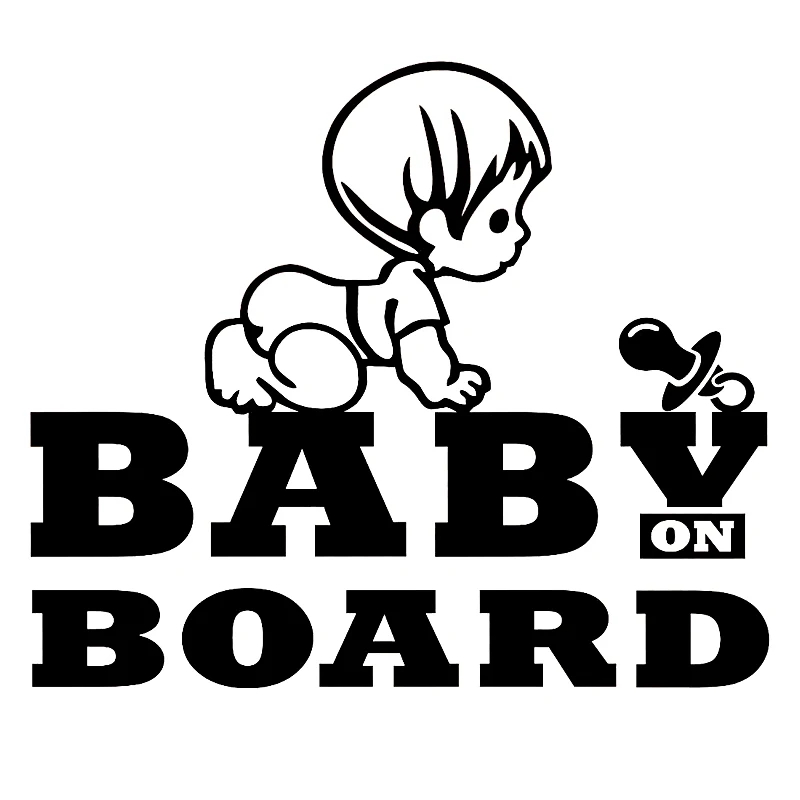 

15*12.7cm BABY ON BOARD STICKER DECAL SAFETY KIDS Funny Car Window Bumper Novelty JDM Drift Vinyl Decal Sticker