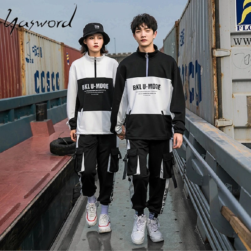 

Yasword Men's Set Couples Dress Jogging Sportsuit Design Casual Male Casual Round Neck Sportswear Men Top Men Sweatshirt