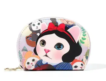 

10pcs/lot New Arrive zipper wallet women's semicircle small gift bag cute card bag small change Wallet girl's bag mix color