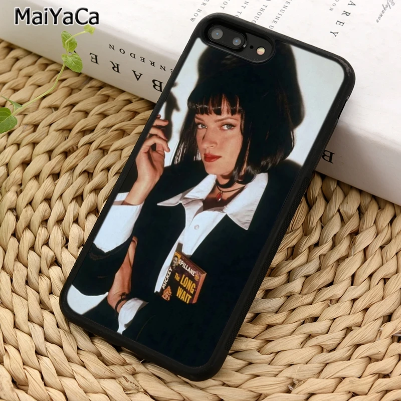 MaiYaCa Mia wallace Pulp Fiction art Phone Case For iPhone 5 6 7 8 plus 11 12 13 Pro X XR XS Max Samsung S8 S9 S10 | Мобильные