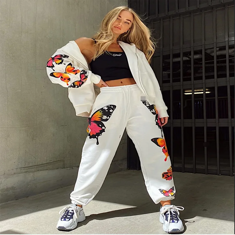 

Women's 2 Piece Tracksuit Set - Long Sleeve Hooded Sweatshirts and Sweatpants Casual Loungewear