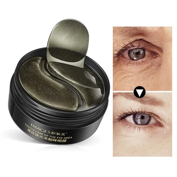 

60pcs Eye Mask Anti Wrinkle Black Pearl Eye Patches Sleeping Eyes Care Dark Circles Remove Eye Mask Gel Anti-Aging Skin Care