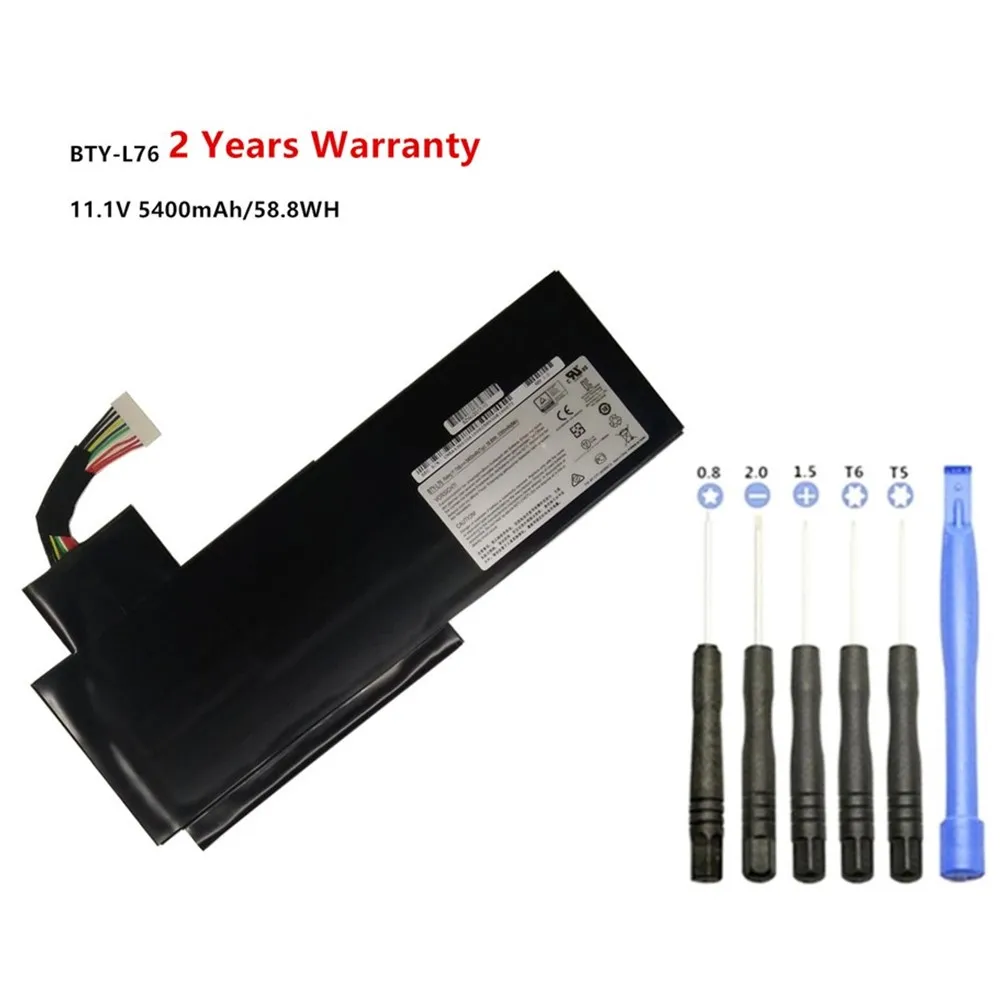 

11.1V 5400mAh Laptop Battery For MSI GS70 MS-1771 XMG C703 MS-1771 MS-1772 BTY-L76 Notobook Battery