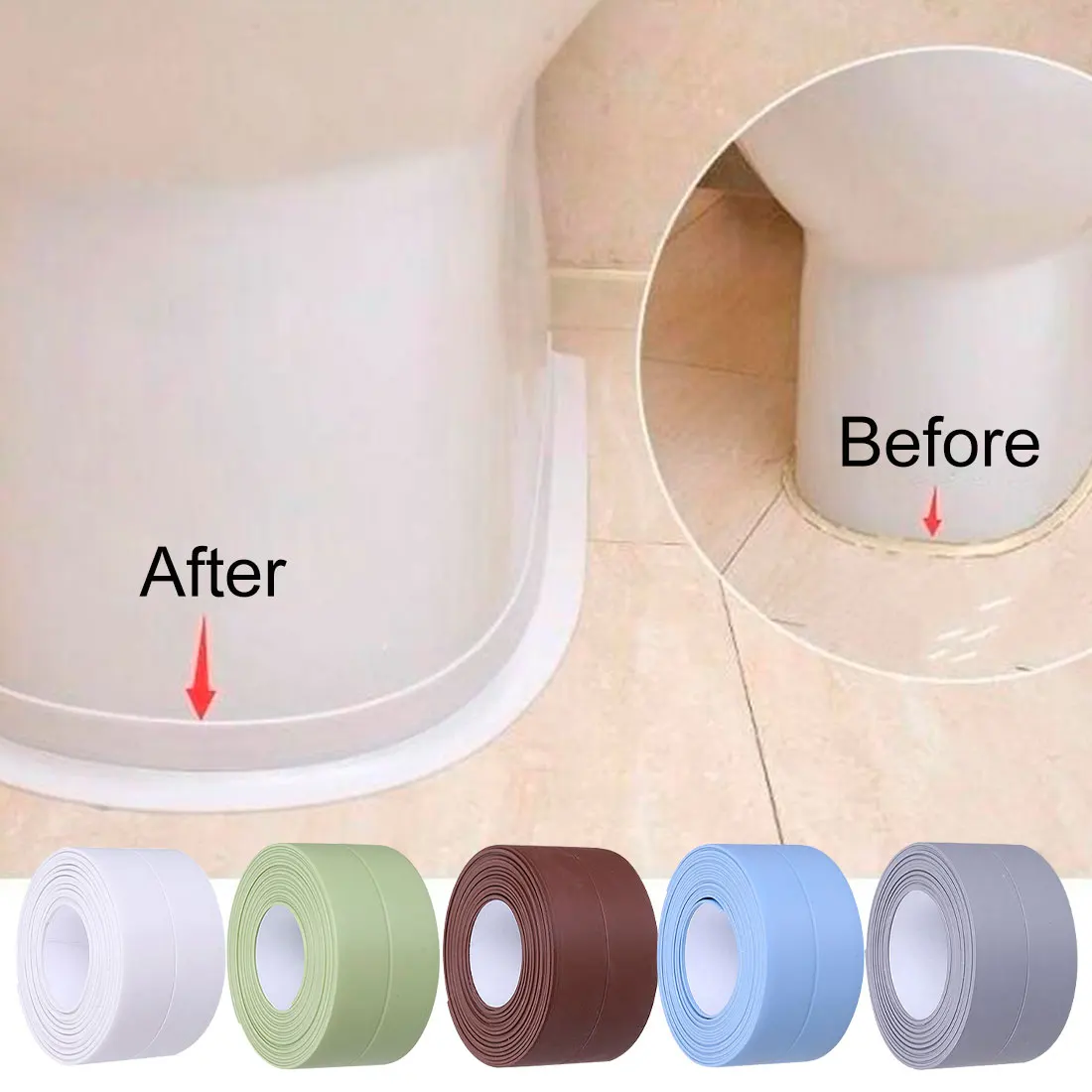 Solid Wall Stickers Wall Border PVC Tape Self Adhesive Waterpro