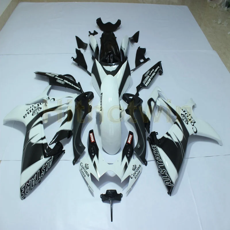 Пользовательские Обтекатели мотоцикла для SUZUKI GSX-R600 R750 2006 2007 GSXR600 750 K6 Комплект кузова+ винты+ красный черный M2 - Цвет: E