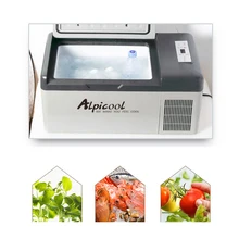 15L車冷蔵庫12v/24v 45ワットコンプレッサークーラーポータブルカー冷蔵庫冷凍庫dc/acホーム旅行キャンプbmw/テスラ(China)