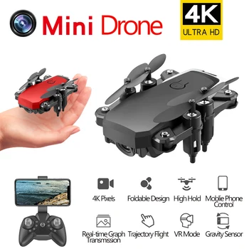

D2 Foldable 4K Mini RC Drone With Wide-angle WiFi HD Camera With RC Quadrocopter Helicopter VS Teeggi M69G VISUO XS809HW E58 M69
