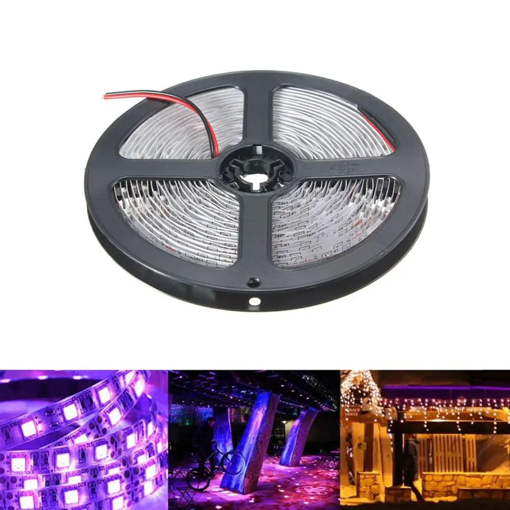 

HiMISS 12V 5M Dimmable UV Strip Light for Money Detect Sterilization 390-400nm