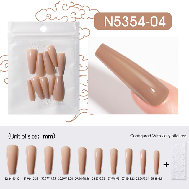 10PCS/LOT False Nail Color Artifical Fake Nails Art  All For Manicure Press On Nail Gel Tools Matt Gel Art Design