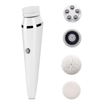 

Facial Cleansing Brush Face Cleansing Brush Electric Facial Massager Silicone Brush Cleaner Sonic Vibration Deep Pore Cleaning