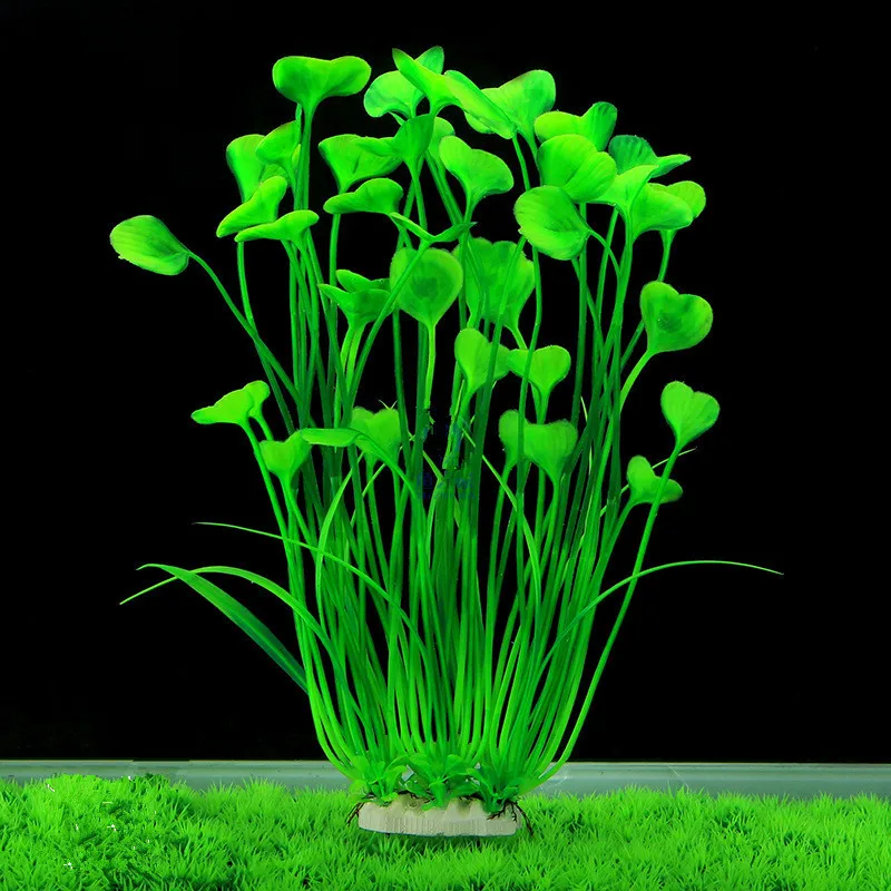 New 40cm Butterfly Shape Plastic Artificial Aquarium Plant Decoration Fish Tank Decorative Grass Ornament 3 Color | Дом и сад