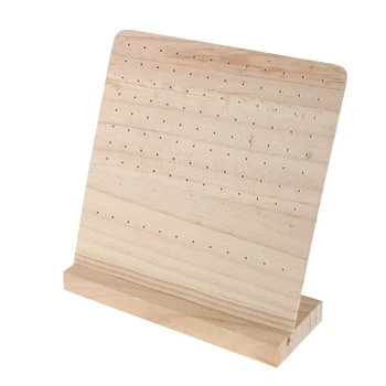 

Wooden Earrings Organizer Storage Showcase Jewelry Tower Display Stand Rack