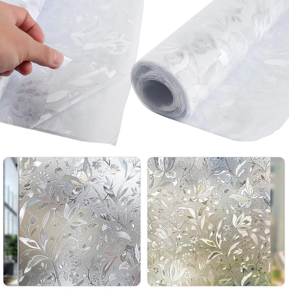 DIY Self Adhesive Glass Stickers Decorative Frosted Opaque Privacy