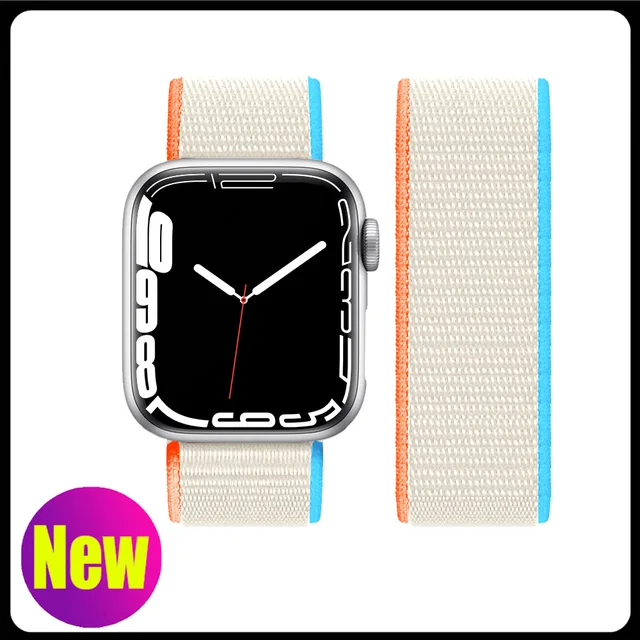 Nylon Strap for Apple Watch Band Series 765 45mm 41mm44mm 40mm  Smartwatch Watchband Belt Sport Bracelet on iWatch 4 3 42mm 38mm 78
