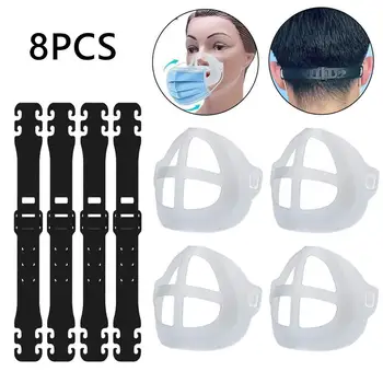 

3D Mouth Mask Support Breathing Assist Help Mask Inner Cushion Bracket Food Grade Silicone Mask Holder Breathable Valv Masque