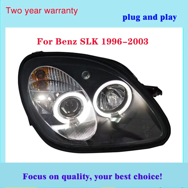 2 шт. автомобильный Стайлинг для Benz SLK R170 SLK200 SLK230 SLK350 светодиодный фары 1996-2003 с