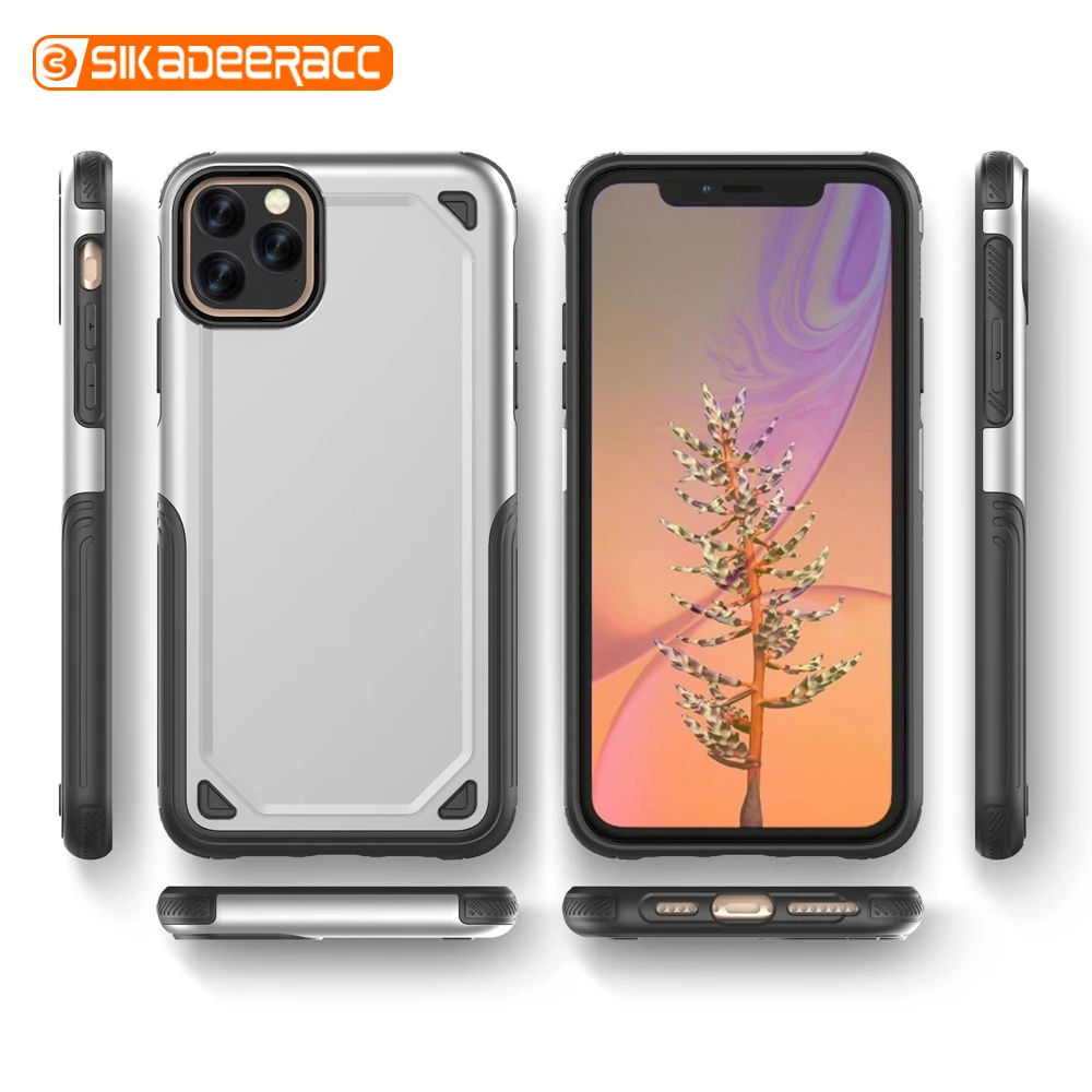 

Rugged Phone Case For iPhone 11 Pro XS Max X XR 6 6s 7 8 Plus Simple Shockproof Fashion Full Cover Shell Drop Protection Plain