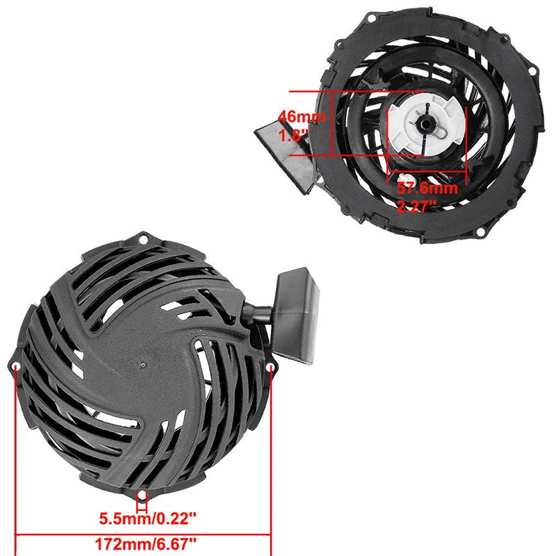 Recoil Pull Starter Start /& Cup Briggs /& Stratton 593959 Replace 140520-54-17696
