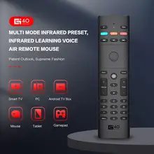 2,4G inalámbrico Air Mouse 34 llaves 6-Axis Gyro Control remoto por voz G40S electrónica accesorios para hogar inteligente para PC STB