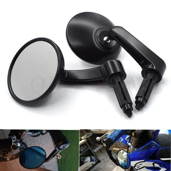 

Universal 7/8" motorcycle aluminum alloy rearview mirror side mirror For Kawasaki Ninja 250R EX250 Ninja 300 EX300 GPZ1100 ZR750
