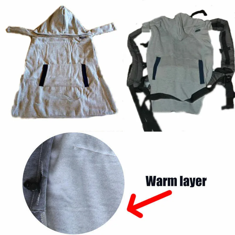 Колыбель для переноски младенца слинг ветрозащитный Детский Рюкзак серый одеяло Детская сумка-переноска комфортная слинг теплая накладка