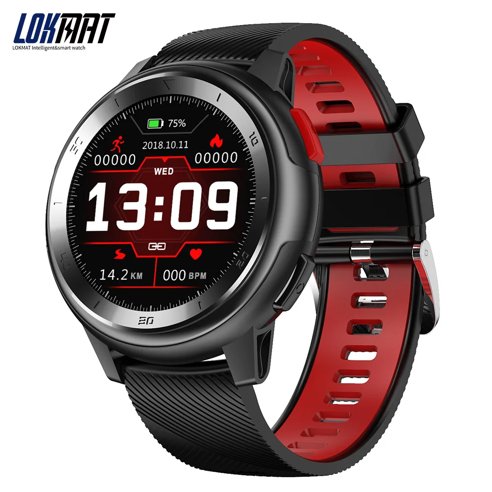 Lokmat Sport Smart Watch Men Heart Rate Monitor PPG+ ECG Music 50M Waterproof Fitness Tracker Bluetooth SmartWatch For ios