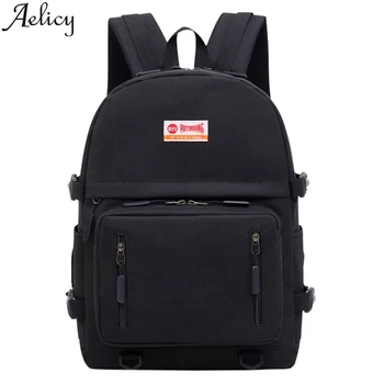 

Aelicy Student Backpack Large Capacity Women Backpack Anti Theft Fashion Backpack Solid Color Women Shoulder Bag Large Capacity