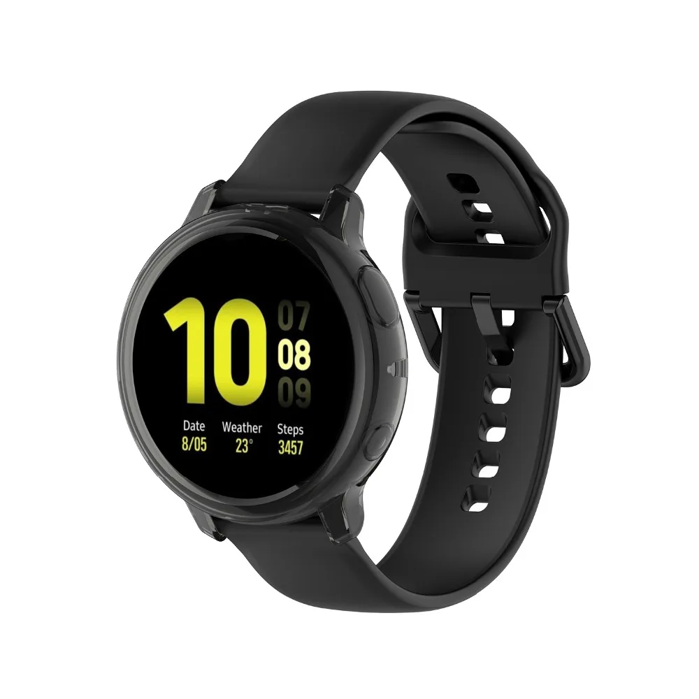 Защитный силиконовый из ТПУ чехол для samsung Galaxy Watch Active 2 40 мм 44 мм SM-R830 R820 умный защитный браслет чехол s