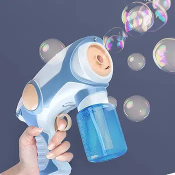 

2020 New Summer Smoke Magic Bubble Machine Electric Automatic Bubble Blower Maker Gun Birthday Gift For Kids Outdoor game Toys
