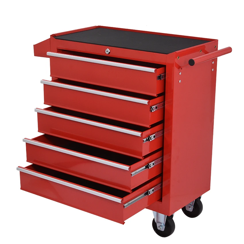 Da 25 5 Drawer Storage Tool Box Trolley Workshop Hardware Mobile Multi Functional Auto Car Repair Maintenance Toolkit Cabinet Tool Cabinets Aliexpress