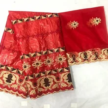 Новое поступление камень Африканский Базен riche ткань с вышивкой кружева/riche платье Материал нигерийский KY112725